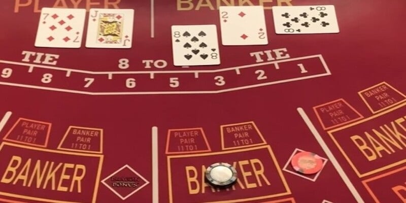 Những trường hợp rút thêm bài trong baccarat